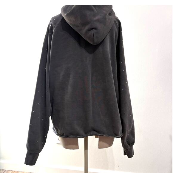 Live to Ride Gray Woman's Hooded  Sweater Medium - Picture 3 of 7